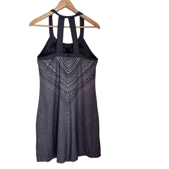 Prana Women's Grey Geometric Print Athletic Midi Dress Size L - Picture 12 of 12